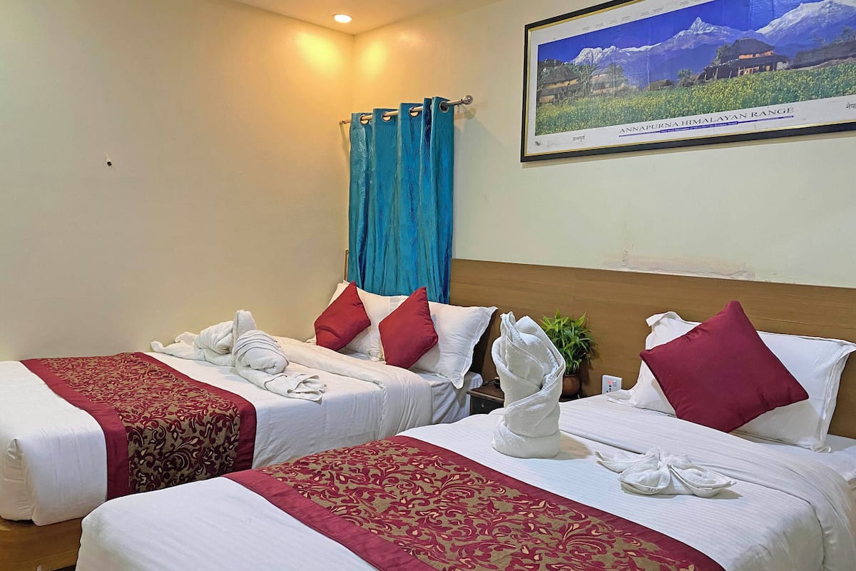 Standard Double or Twin Room, City View | Desk, laptop workspace, free WiFi