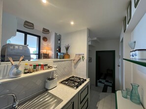 Kühlschrank, Ofen, Herdplatte, Geschirrspüler