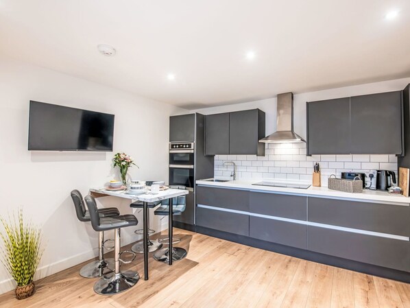 Microwave, oven, toaster, highchair