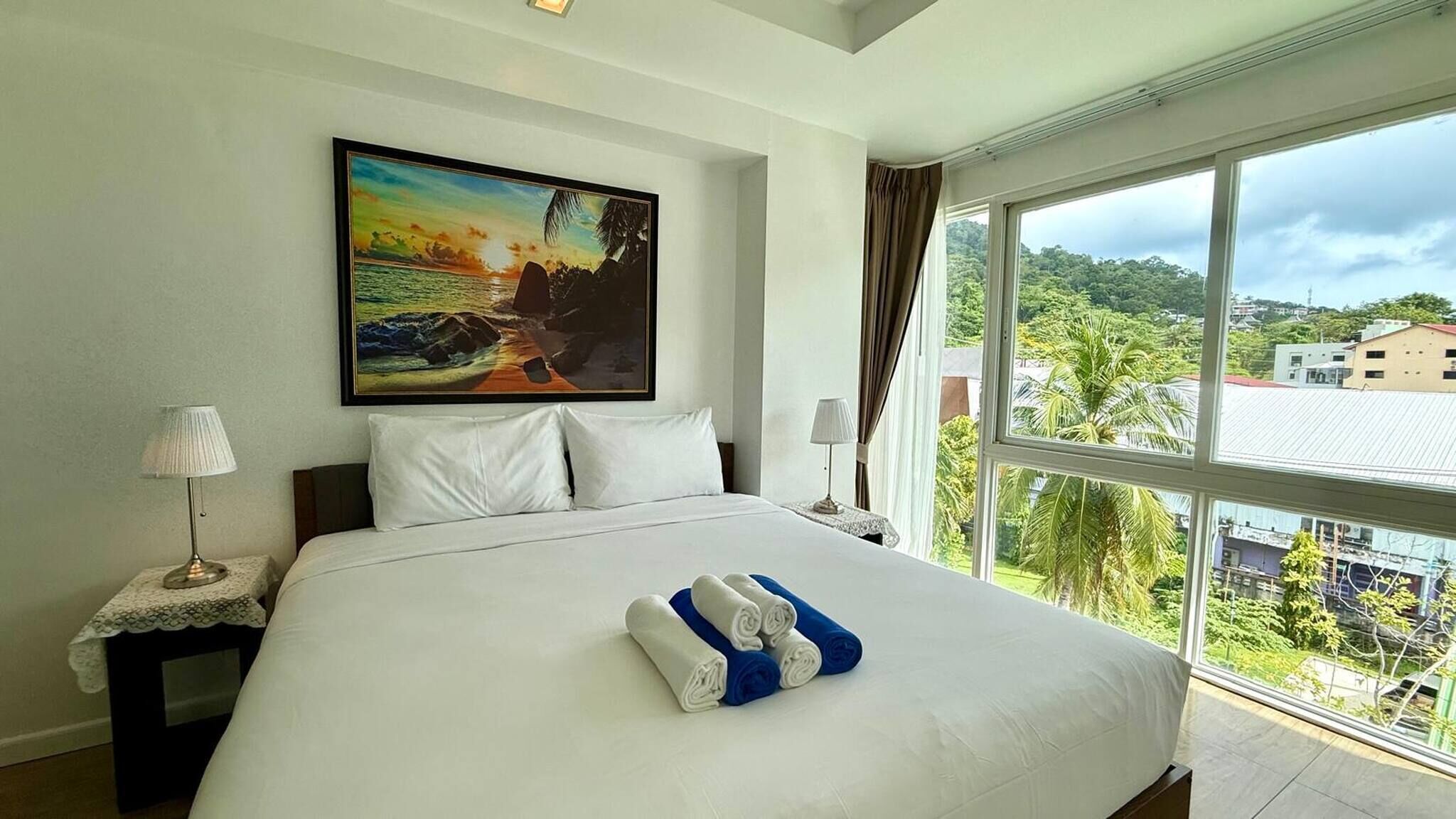 2 makuuhuonetta, silitysrauta/-lauta, internet, vuodevaatteet