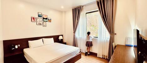 Chambre Double Standard, vue montagne | Bureau, espace de travail pour ordinateur portable, Wi-Fi gratuit