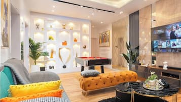 Family Apartment, Balcony, City View | Living area