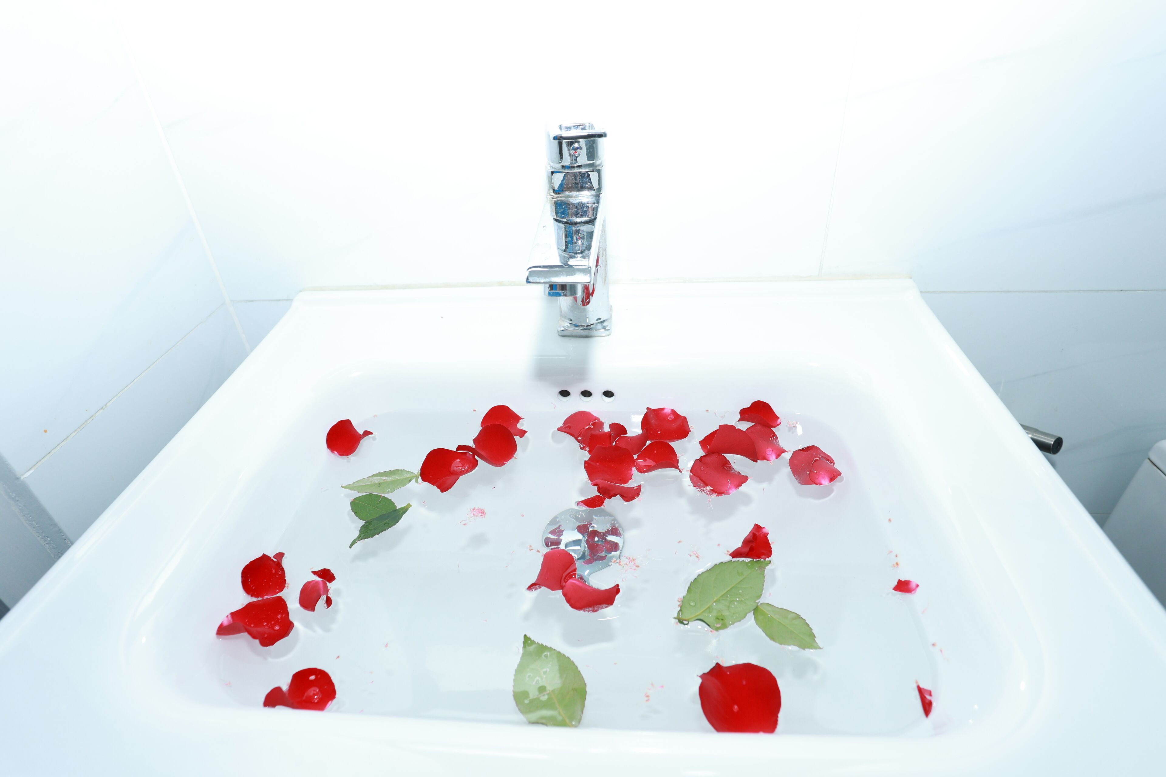 Ducha, secador de pelo, zapatillas y toallas