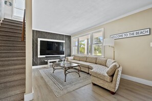 TV connectée, cheminée