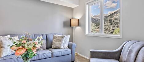 Televisie en een open haard