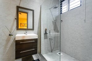Towels, soap, toilet paper