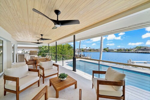 2025 new construction: 5 min drive to beach, wide water views & new dock.