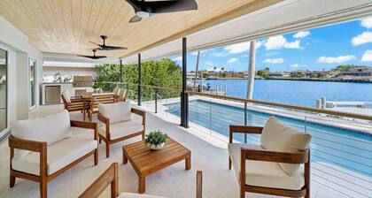 2025 new construction: 5 min drive to beach, wide water views & new dock.