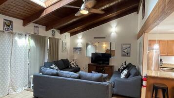 Télévision, cheminée