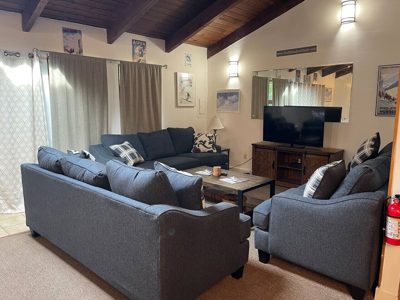 TV connectée, cheminée