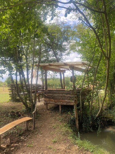 Sioux tepee in the wilderness