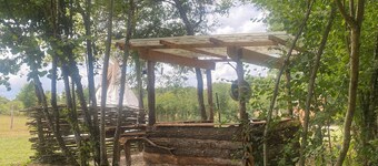 Sioux tepee in the wilderness