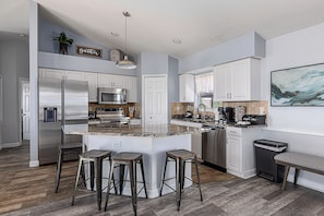 Microwave, oven, stovetop, dishwasher