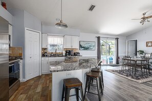 Microwave, oven, stovetop, dishwasher