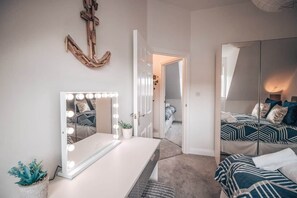 2 bedrooms, iron/ironing board, travel crib, free WiFi