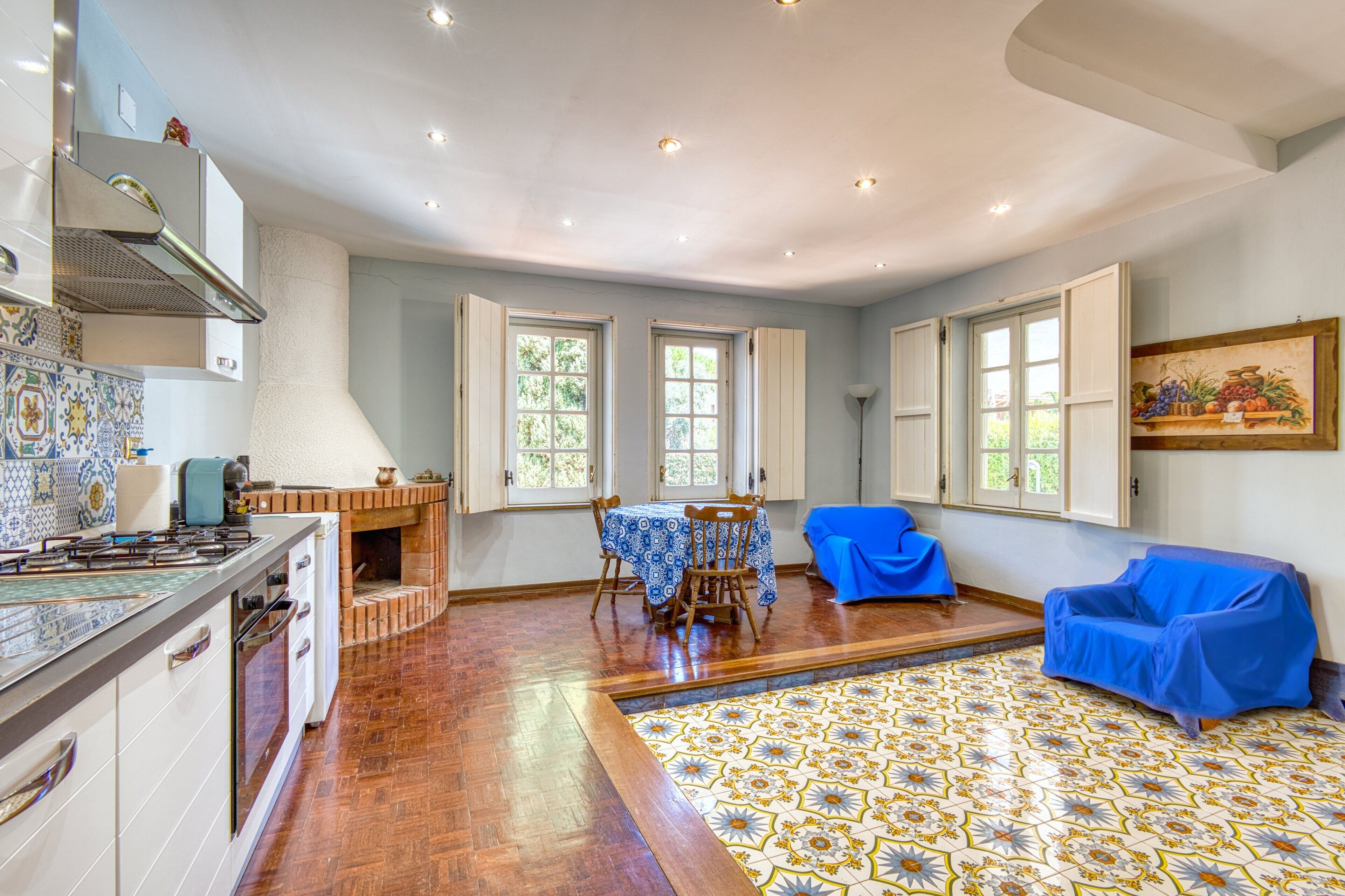 Luxury Villa, Private Pool | Living area | 30-inch flat-screen TV with digital channels