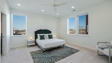 3 bedrooms, internet, bed sheets