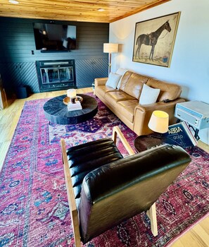 TV connectée, cheminée