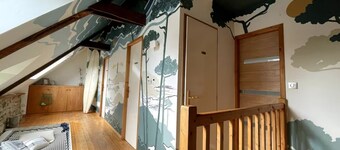 Cosy house with fireplace