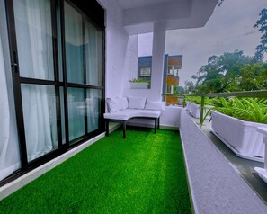 Family Apartment, Balcony, City View | Terrace/patio