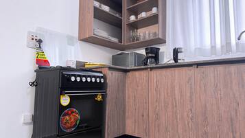 Apartemen Keluarga, balkon, pemandangan kota | Dapur pribadi