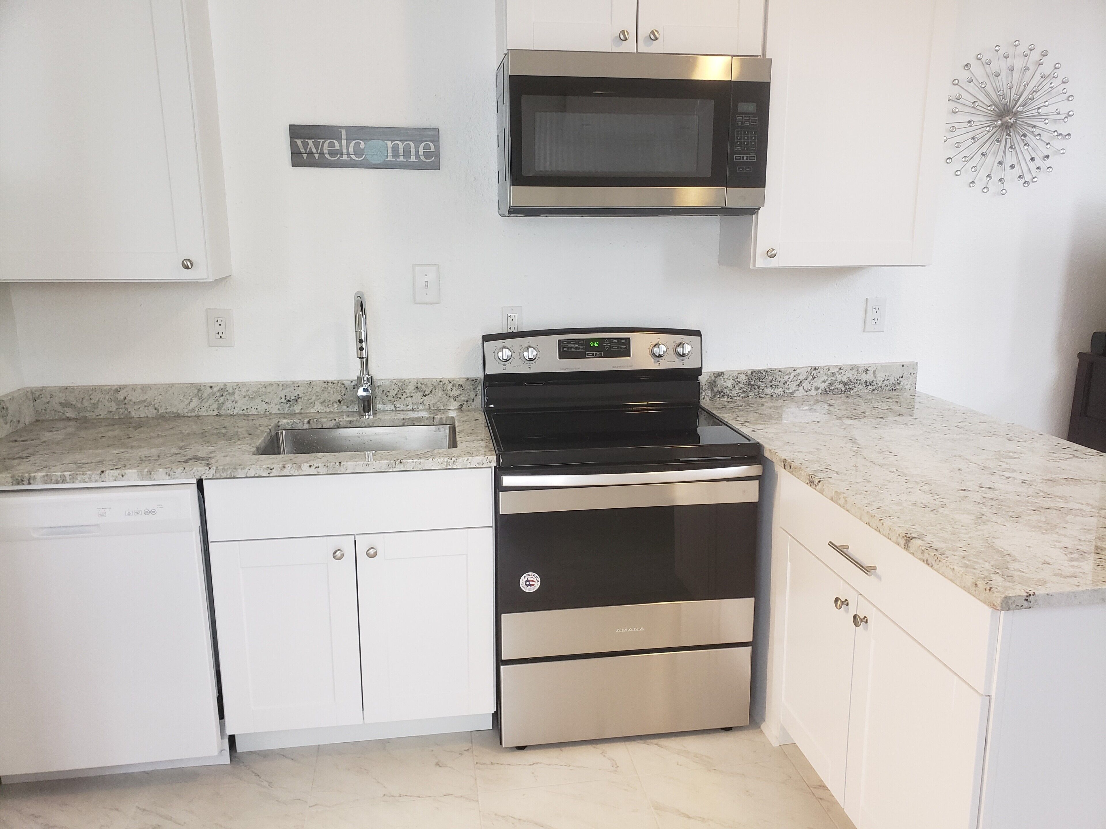 Microwave, oven, stovetop, dishwasher