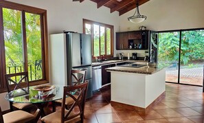 Fridge, oven, stovetop, dishwasher