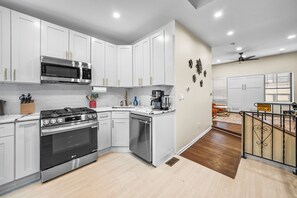 Microwave, oven, stovetop, dishwasher