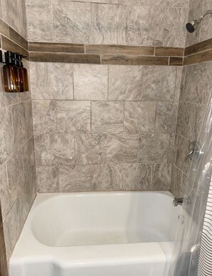 Hair dryer, towels, soap, toilet paper - Modern Downtown 1-Bedroom • Pet-Friendly Stay with Yard (Fort Smith)