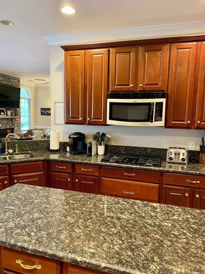 Microwave, oven, stovetop, dishwasher