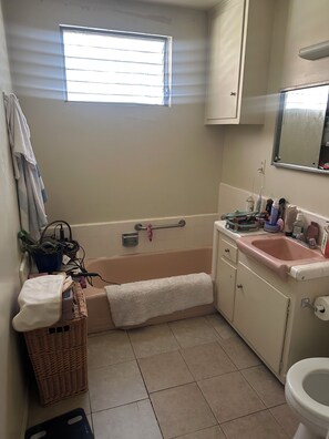 Hair dryer, towels