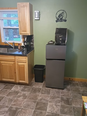 Fridge, microwave, toaster