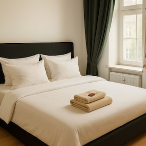 1 Schlafzimmer, kostenloses WLAN, Bettwäsche