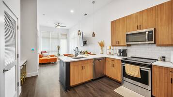 Microwave, oven, stovetop, dishwasher