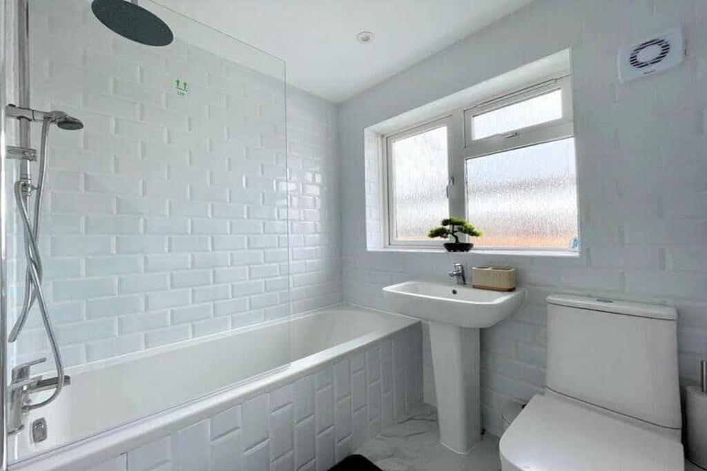 Eco-friendly toiletries, hair dryer, towels, soap
