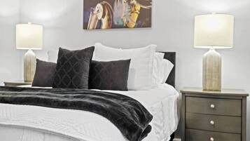 2 habitaciones, tabla de planchar con plancha, wifi y ropa de cama