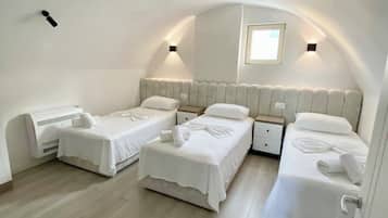 4 slaapkamers, een strijkplank/strijkijzer, reisbedje, gratis wifi