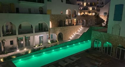 The Penthouse Santorini Residence Drymadhes Dhermi with Private Jacuzzi