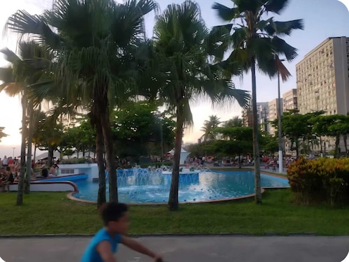 Beautiful apartment in Santos, just a few steps from the beach and close to Praiamar Shopping Mall