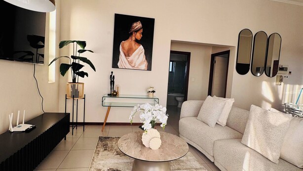 Apartment, 2 Bedrooms, Balcony | Living room - 2 Bed in Gorgeous Golf Estate (Johannesburg)