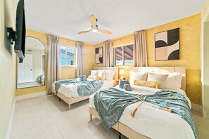 Desk, iron/ironing board, travel crib, free WiFi