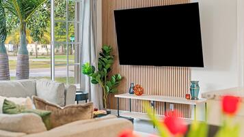 Smart TV, table football, ping pong