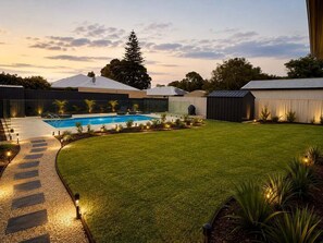 Outdoor pool - Sunset Shores | 4BR Pool Retreat in Busselton (Busselton)