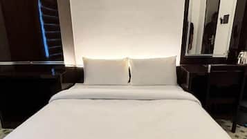 Blackout drapes, iron/ironing board, free WiFi