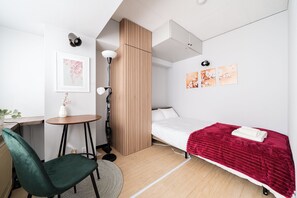 1 chambre, fer et planche à repasser, Wi-Fi, literie fournie