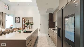 Villa, Patio | Private kitchen