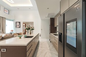 Villa, Patio | Private kitchen