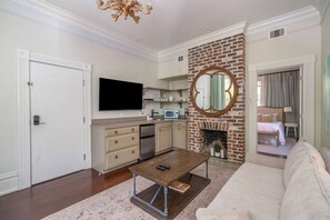 1 bedroom, iron/ironing board, travel crib, free WiFi