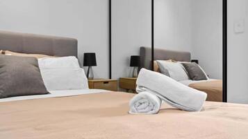 2 bedrooms, iron/ironing board, travel cot, WiFi