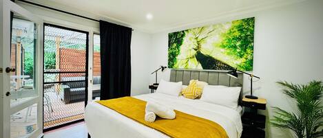 1 bedroom, iron/ironing board, Internet, bed sheets